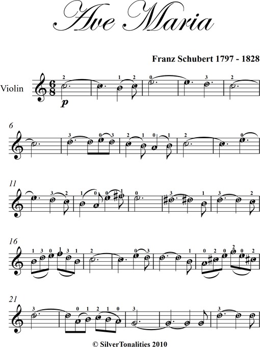 Title details for Ave Maria Easy Violin Sheet Music by Franz Schubert - Wait list
